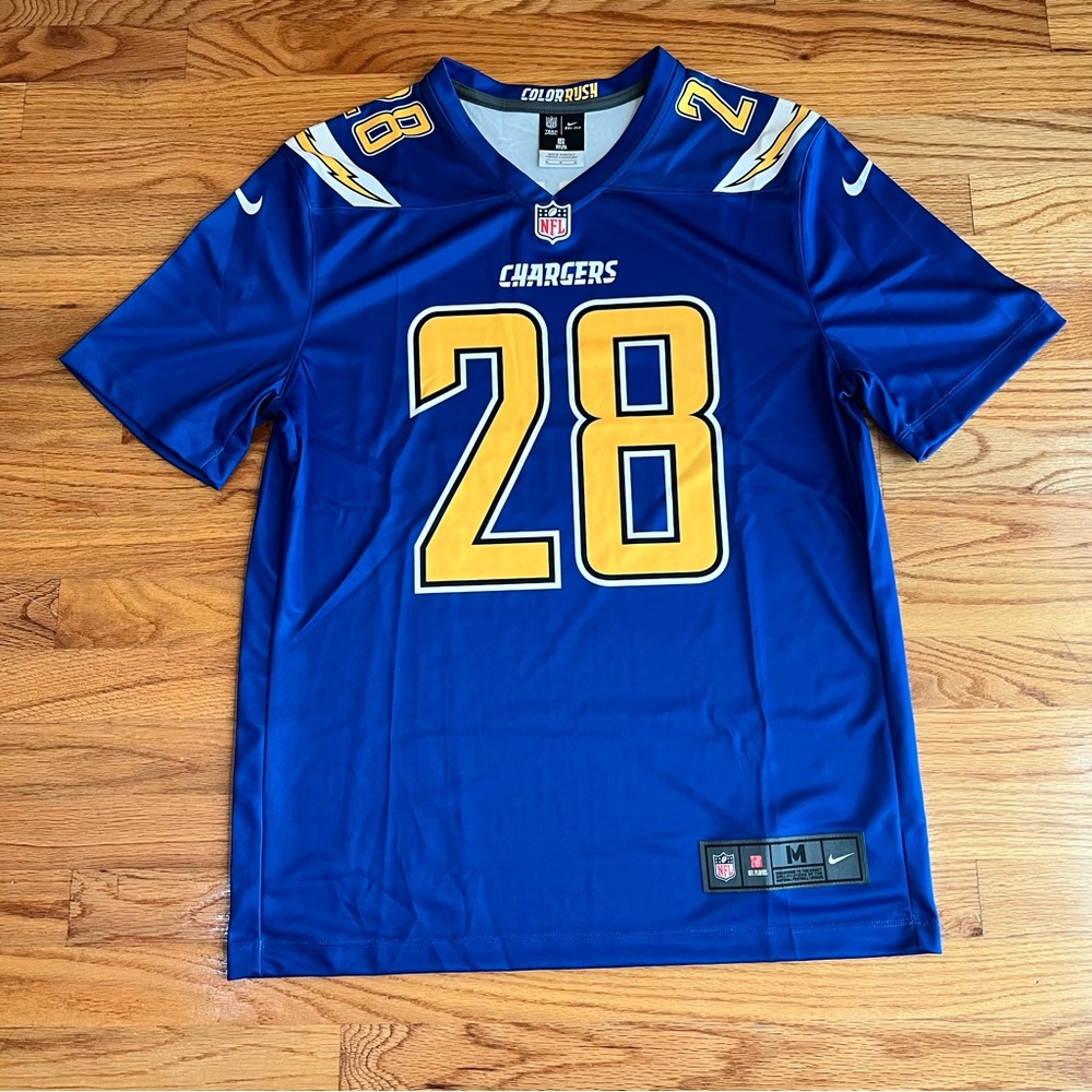 Nike Melvin Gordon Los Angeles Chargers Jersey Color Rush San Diego Bolt Vintage